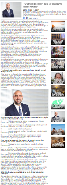 CRM MEDYA, TURİZM SEKTÖRÜNE ÖZEL DİJİTAL ÇÖZÜMLER SUNUYOR